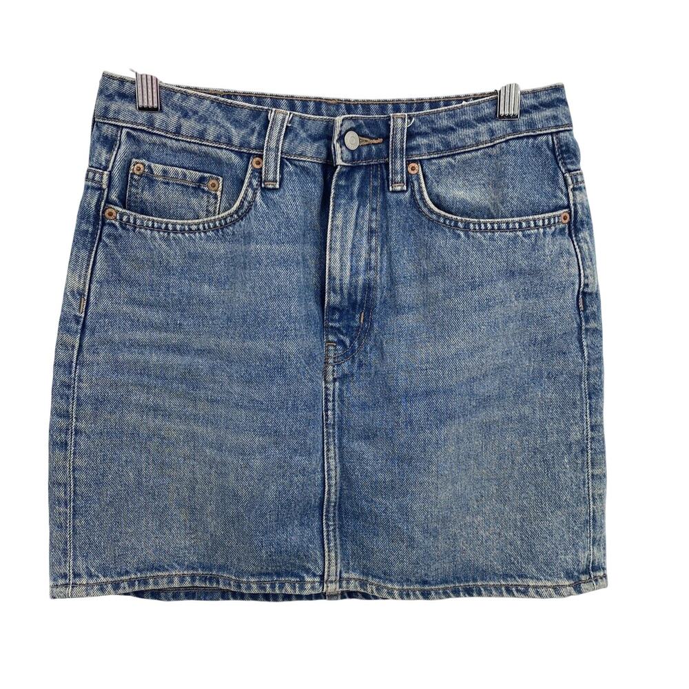 Weekday Jean Skirt Womens 4 EU 36 Wend Blue Denim Mini‎